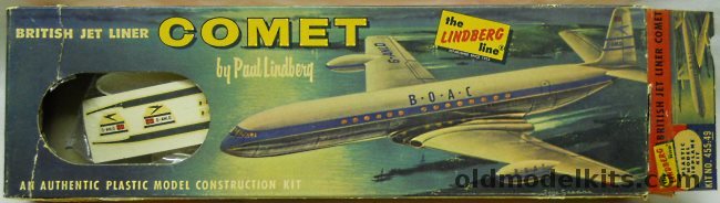 Lindberg Comet BOAC Jet Airliner, 455-49 plastic model kit